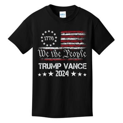 Trump Vance 2024 President Kids T-Shirt