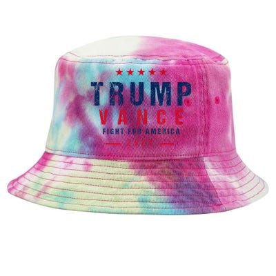 Trump Vance 2024 Flag Usa President Election Patriotic Tie-Dyed Bucket Hat