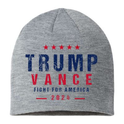 Trump Vance 2024 Flag Usa President Election Patriotic Sustainable Beanie