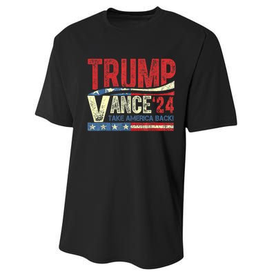 Trump Vance 24 Vintage 2024 Performance Sprint T-Shirt