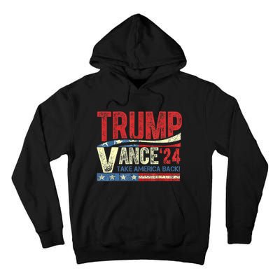 Trump Vance 24 Vintage 2024 Tall Hoodie