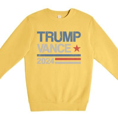 Trump Vance 2024 President Trump Supporter Reelection Meaningful Gift Premium Crewneck Sweatshirt