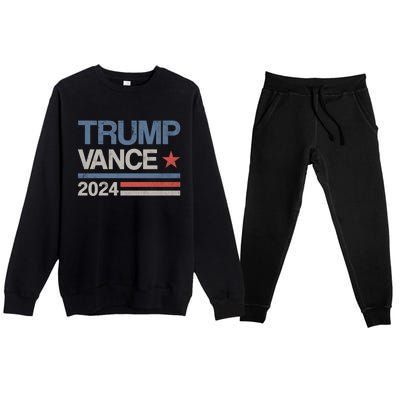 Trump Vance 2024 President Trump Supporter Reelection Meaningful Gift Premium Crewneck Sweatsuit Set