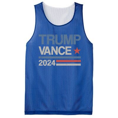 Trump Vance 2024 President Trump Supporter Reelection Meaningful Gift Mesh Reversible Basketball Jersey Tank