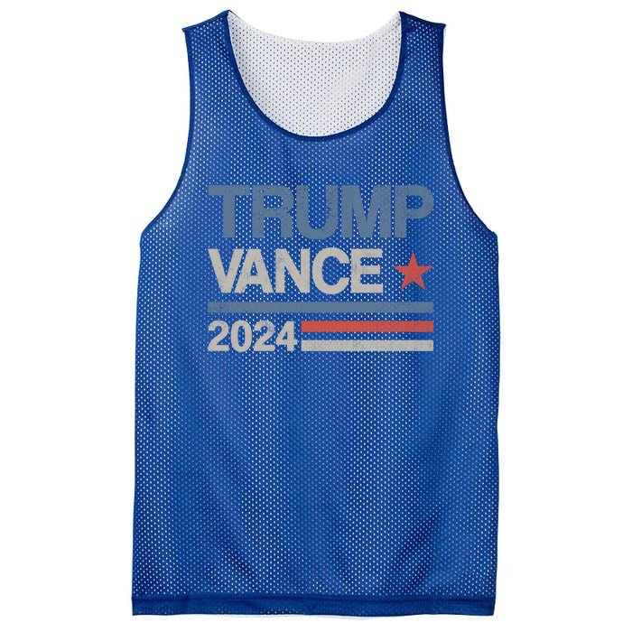 Trump Vance 2024 President Trump Supporter Reelection Meaningful Gift Mesh Reversible Basketball Jersey Tank