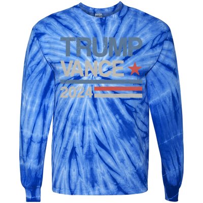 Trump Vance 2024 President Trump Supporter Reelection Meaningful Gift Tie-Dye Long Sleeve Shirt