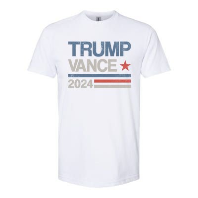 Trump Vance 2024 President Trump Supporter Reelection Meaningful Gift Softstyle CVC T-Shirt