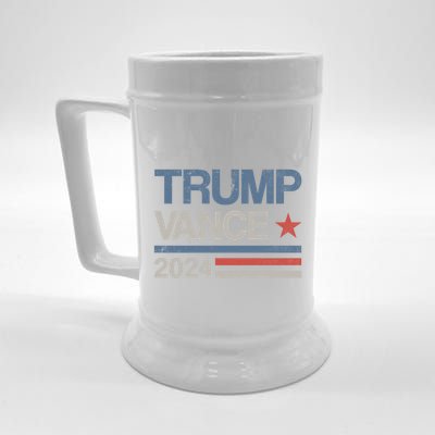 Trump Vance 2024 President Trump Supporter Reelection Meaningful Gift Beer Stein