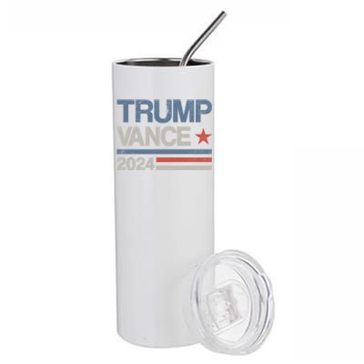 Trump Vance 2024 President Trump Supporter Reelection Meaningful Gift Stainless Steel Tumbler