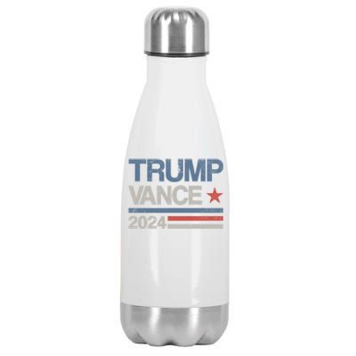 Trump Vance 2024 President Trump Supporter Reelection Meaningful Gift Stainless Steel Insulated Water Bottle