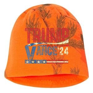 Trump Vance 2024 Retro Stripe Trump Jd Vance Kati - Camo Knit Beanie