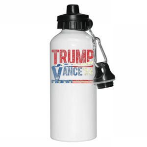 Trump Vance 2024 Retro Stripe Trump Jd Vance Aluminum Water Bottle