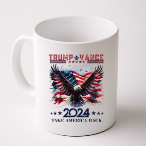 Trump Vance 2024 Take America Back Eagle Flag Coffee Mug