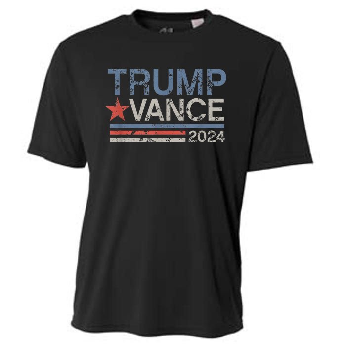 Trump Vance 2024 Retro Stripe Trump Jd Vance Cooling Performance Crew T-Shirt