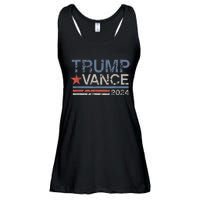 Trump Vance 2024 Retro Stripe Trump Jd Vance Ladies Essential Flowy Tank