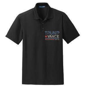 Trump Vance 2024 Retro Stripe Trump Jd Vance Dry Zone Grid Polo