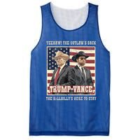 Trump Vance 2024 Outlaw Hillbily Won Inauguration Mesh Reversible Basketball Jersey Tank