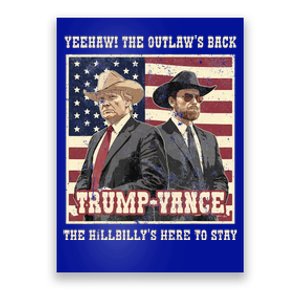 Trump Vance 2024 Outlaw Hillbily Won Inauguration Poster