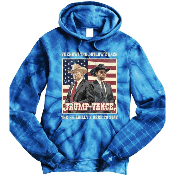 Trump Vance 2024 Outlaw Hillbily Won Inauguration Tie Dye Hoodie