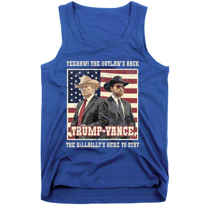 Trump Vance 2024 Outlaw Hillbily Won Inauguration Tank Top