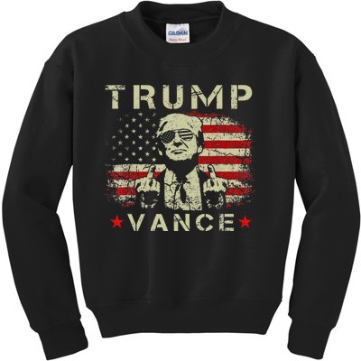 Trump Vance 2024 President Trump Supporter Reelection Kids Sweatshirt