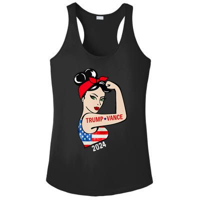 Trump Vance 2024 Vp Vice President America Election Women Ladies PosiCharge Competitor Racerback Tank