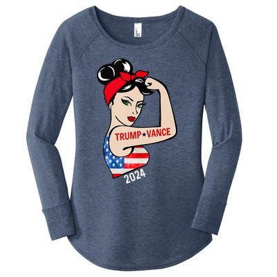 Trump Vance 2024 Vp Vice President America Election Women Women's Perfect Tri Tunic Long Sleeve Shirt