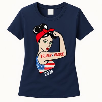 Trump Vance 2024 Vp Vice President America Election Women Women's T-Shirt