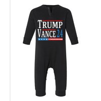 Trump Vance 2024 President Trump Supporter Reelection Infant Fleece One Piece