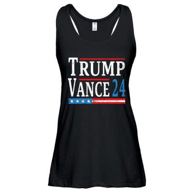 Trump Vance 2024 President Trump Supporter Reelection Ladies Essential Flowy Tank