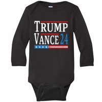 Trump Vance 2024 President Trump Supporter Reelection Baby Long Sleeve Bodysuit