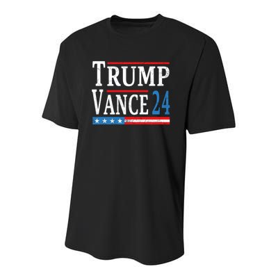 Trump Vance 2024 President Trump Supporter Reelection Youth Performance Sprint T-Shirt