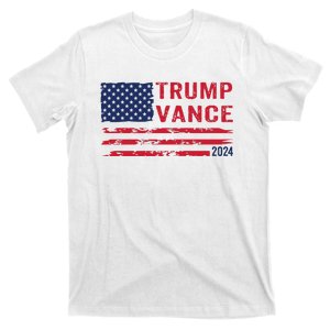 Trump Vance 2024 Retro Us Flag Stripe Trump Jd Vance T-Shirt