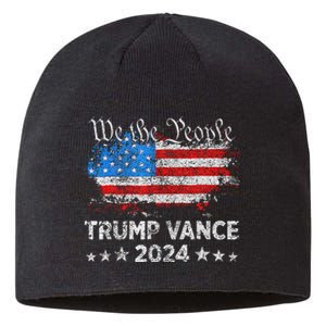 Trump Vance 2024 President Trump Supporter Reelection Sustainable Beanie