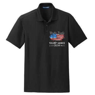 Trump Vance 2024 President Trump Supporter Reelection Dry Zone Grid Polo