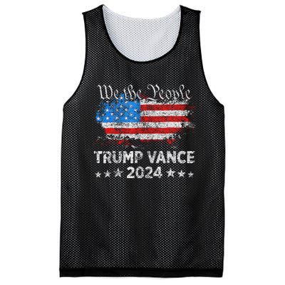 Trump Vance 2024 President Trump Supporter Reelection Mesh Reversible Basketball Jersey Tank