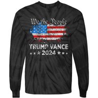 Trump Vance 2024 President Trump Supporter Reelection Tie-Dye Long Sleeve Shirt