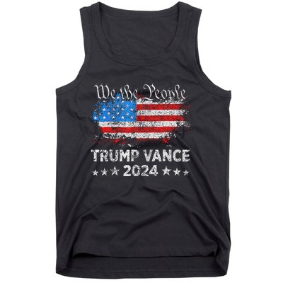 Trump Vance 2024 President Trump Supporter Reelection Tank Top