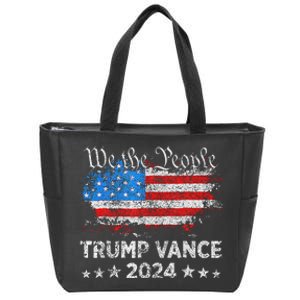 Trump Vance 2024 President Trump Supporter Reelection Zip Tote Bag