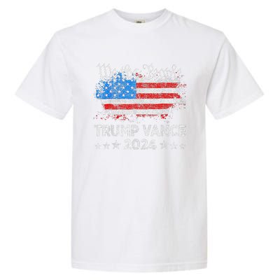 Trump Vance 2024 President Trump Supporter Reelection Garment-Dyed Heavyweight T-Shirt