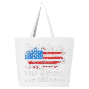 Trump Vance 2024 President Trump Supporter Reelection 25L Jumbo Tote