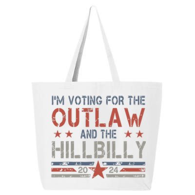 Trump Vance 2024 Donald Trump Jd Vance Outlaw Hillbilly 25L Jumbo Tote