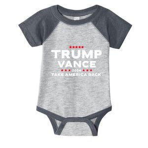 Trump Vance 2024 President Trump Supporter Re Election Infant Baby Jersey Bodysuit