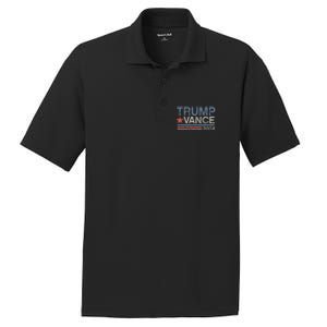 Trump Vance 2024 Retro Stripe Trump Jd Vance Gift PosiCharge RacerMesh Polo