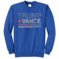 Trump Vance 2024 Retro Stripe Trump Jd Vance Gift Sweatshirt