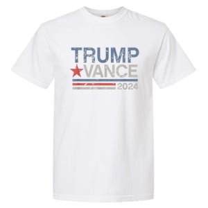 Trump Vance 2024 Retro Stripe Trump Jd Vance Gift Garment-Dyed Heavyweight T-Shirt