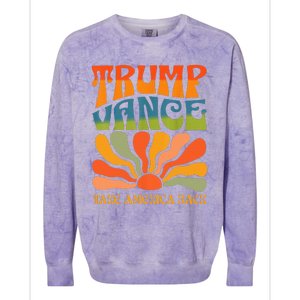 Trump Vance 2024 Donald Trump J.D. Vance Take America Back Colorblast Crewneck Sweatshirt