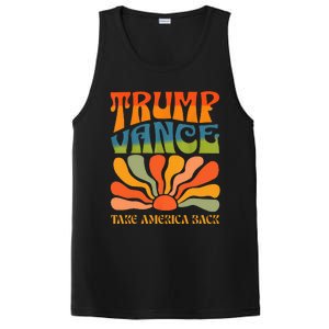 Trump Vance 2024 Donald Trump J.D. Vance Take America Back PosiCharge Competitor Tank