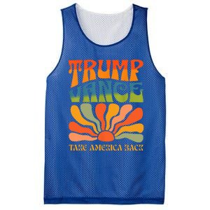 Trump Vance 2024 Donald Trump J.D. Vance Take America Back Mesh Reversible Basketball Jersey Tank