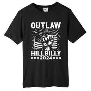 Trump Vance 2024 Donald Trump J.D. Vance Outlaw Hillbilly Tall Fusion ChromaSoft Performance T-Shirt